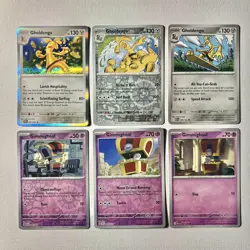 Goldengo & Gimmighoul Pokemon Card Lot of 6 with Holo & Reverse Holos - NM - Image 1