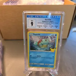 Squirtle McDonald's Collection 2021 17/25 Confetti Holo CGC 9 Mint Pokemon Card - Image 1