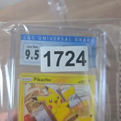 Pokemon Pikachu 25/25 McDonalds Collection 2021 CGC 9.5 Gem Mint Graded Card - Image 3