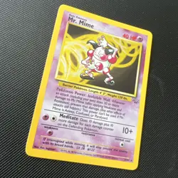 Mr Mime 6/64 Jungle Set Holo Rare Pokemon Card 1999 WOTC TCG Vintage Pokemon LP+ - Image 2