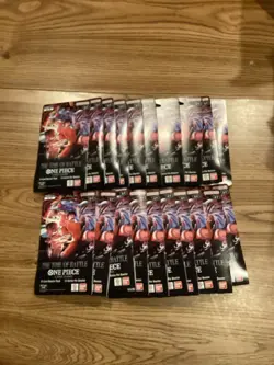 🔥One Piece OP 16 The Time Of Battle Sleeved Booster Packs English LOT OF 20🔥 - Image 1