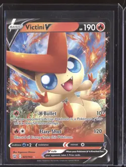 Victini V 2021 Pokemon Battle Styles Holo Rare V 021/163 - Image 1