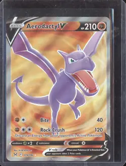 Aerodactyl V 2022 Pokemon Lost Origin Ultra Rare 179/196 - Image 1