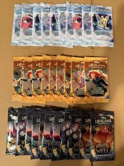 Disney Lorcana Booster Packs Lot Of 30. Wilds Unknown-Winterspell-Whispers - Image 1