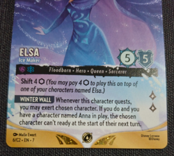 Disney Lorcana Elsa Ice Maker Non-Foil Promo DLC Challenge 6/C2 EN 7 NM Rare - Image 4