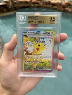 Pikachu EX SIR 238/191 Surging Sparks Holo Special Illustration Rare BGS 9.5 - Image 1