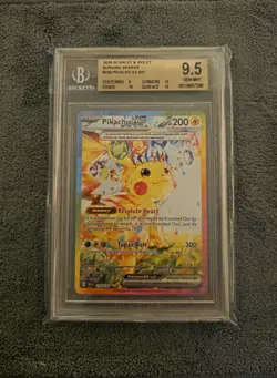 Pikachu EX SIR 238/191 Surging Sparks Holo Special Illustration Rare BGS 9.5 - Image 1