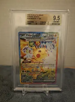 Pikachu EX SIR 238/191 Surging Sparks Holo Special Illustration Rare BGS 9.5 - Image 3