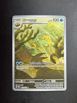 Pokemon TCG Card Omanyte 180/165 S&V 151 Illustration Rare *English* - NM - Image 1