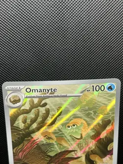 Pokemon TCG Card Omanyte 180/165 S&V 151 Illustration Rare *English* - NM - Image 3