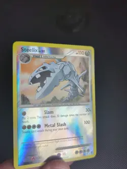 Steelix 38/130 Diamond and Pearl Reverse Holo Rare MP Pokemon Card 2007 - Image 2