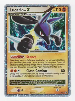 Lucario LV.X DP12 Black Star Promo Holo Pokemon Card 2007 EX Raw - Image 1