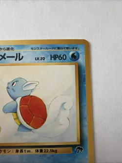Vintage 1999 Pokemon Japanese Southern Islands Wartortle #8 Promo Card Old Back - Image 3
