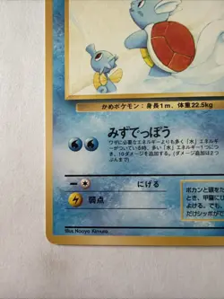 Vintage 1999 Pokemon Japanese Southern Islands Wartortle #8 Promo Card Old Back - Image 5