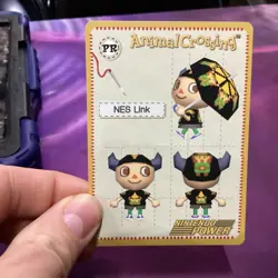 Nintendo Power GameCube ANIMAL CROSSING e-Reader NES LINK Promo PR Design Card - Image 1