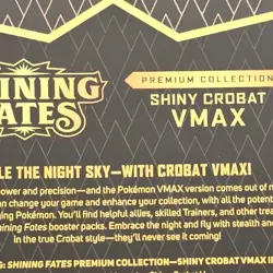 Pokemon TCG Shining Fates Crobat VMAX Premium Collection Box 7 Cards 2021 - Image 2