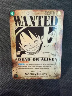 Monkey D. Luffy Wanted Poster OP13-118 Carrying On His Will Foil - Image 1