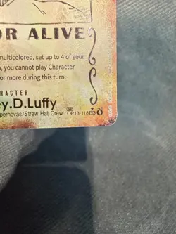 Monkey D. Luffy Wanted Poster OP13-118 Carrying On His Will Foil - Image 4