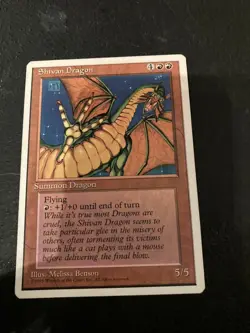 Shivan Dragon- MTG 4th Edition - Image 1