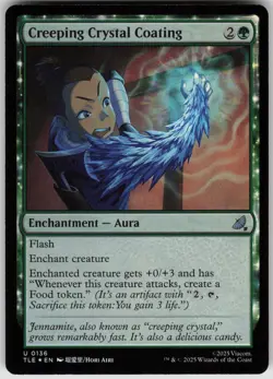 MTG Creeping Crystal Coating Foil NM Avatar: The Last Airbender: Magic 136 - Image 1