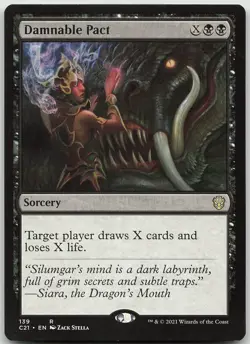 Damnable Pact Commander 2021 NM MTG - Image 1