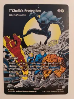 T'Challa's Protection Showcase 0051 Non-Foil NM MTG Marvel Super Heroes - Image 1