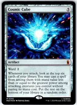 COSMIC CUBE - 245 - - MARVEL SUPER HEROES - MAGIC: THE GATHERING - FOIL - NM - Image 1