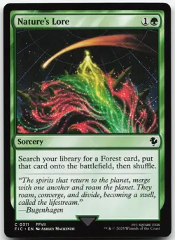 Nature's Lore 311 Common Commander: FINAL FANTASY Magic: The Gathering Near Mint - Image 1