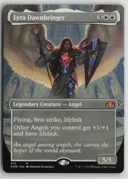Lyra Dawnbringer (Borderless) NM 413 Dominaria Remastered Magic: The Gathering - Image 1