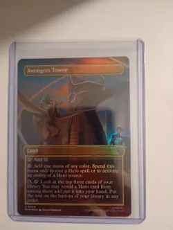 Avengers Tower [New, Near Mint] Borderless *Foil* {Marvel Super Heroes} - Image 1