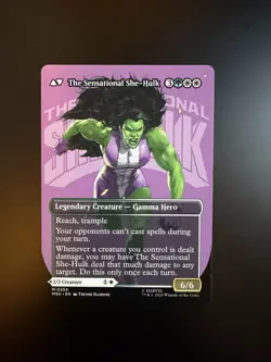 MTG Marvel Super Heroes Jennifer Walters Borderless 0355 Non-Foil - Image 2