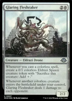 GLARING FLESHRAKER 7 UC MODERN HORIZONS 3 MAGIC: THE GATHERING FOIL NM/M - Image 1