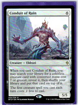 Conduit of Ruin 4 R Battle for Zendikar MTG Foil NM/M - Image 1