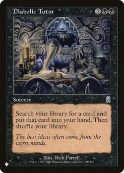 NM MTG DIABOLIC TUTOR THE LIST REPRINTS MYSTERY BOOSTER 2 - Image 1