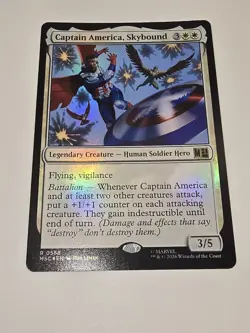 Captain America, Skybound Commander: Marvel Super Heroes Foil - Image 1