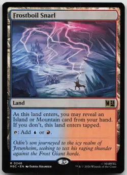 Frostboil Snarl Commander: Marvel Super Heroes 246 NM R - Image 1