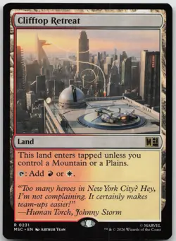 Clifftop Retreat Commander: Marvel Super Heroes 231 NM R - Image 1