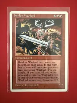 Magic the Gathering MTG Keldon Warlord Fourth Edition LP FREE SHIPPING - Image 1