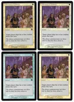 Moment of Silence x4 4x 1999 Mercadian Masques PLAYSET FOIL Instant MTG NM AZ1 - Image 1