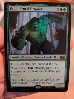 Hulk, Brutal Brawler Commander: Marvel Super Heroes Foil - Image 1