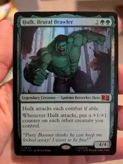 Hulk, Brutal Brawler Commander: Marvel Super Heroes Foil - Image 2