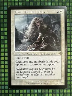 MTG Thalia, Heretic Cathar #351 Retro Frame Rare Innistrad Remastered (INR) - Image 2
