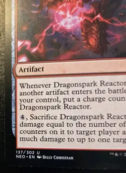 Dragonspark Reactor 137/302 Uncommon Kamigawa: Neon Dynasty Magic: The Gathering - Image 4