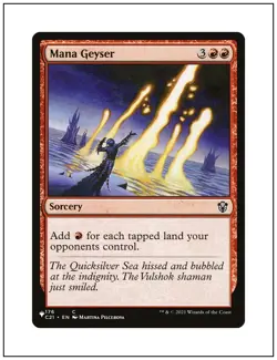 Mana Geyser, The List (from Goblin Storm Deck), Magic MTG NM - Image 1
