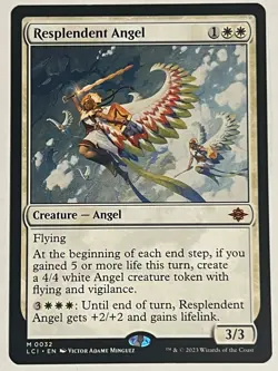 MTG RESPLENDENT ANGEL MYTHIC THE LOST CAVERNS OF IXALAN 32 NM - Image 1