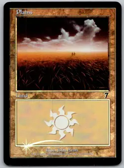 Plains (344) 344 Land 7th Edition Magic: The Gathering Foil Lightly Played - Image 1