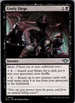 Magic: The Gathering Lively Dirge 93 Outlaws of Thunder Junction Uncommon NM - Image 1