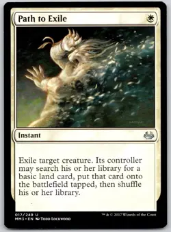 Path to Exile 17 Uncommon Modern Masters 2017 Magic: The Gathering LP - Image 1