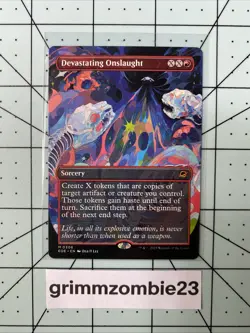Devastating Onslaught (Borderless) [Edge of Eternities] Near Mint - Image 1