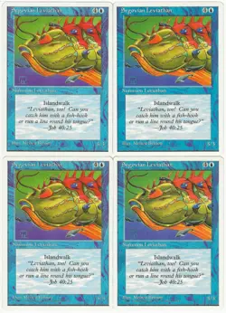 MTG Segovian Leviathan x4 4th Fourth Edition Uncommon LP Playset - Image 1